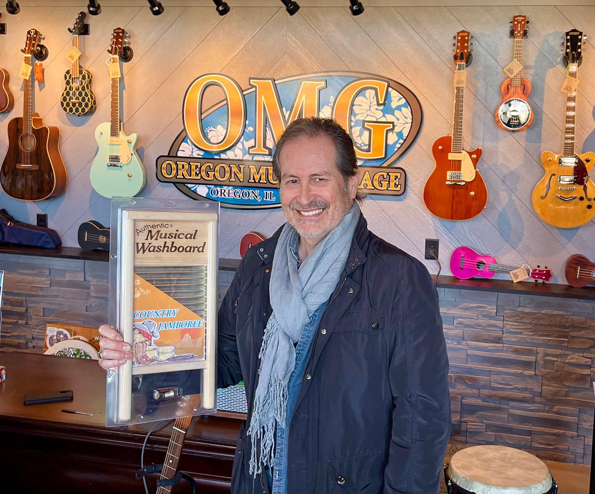Edgar with Musical Washboard