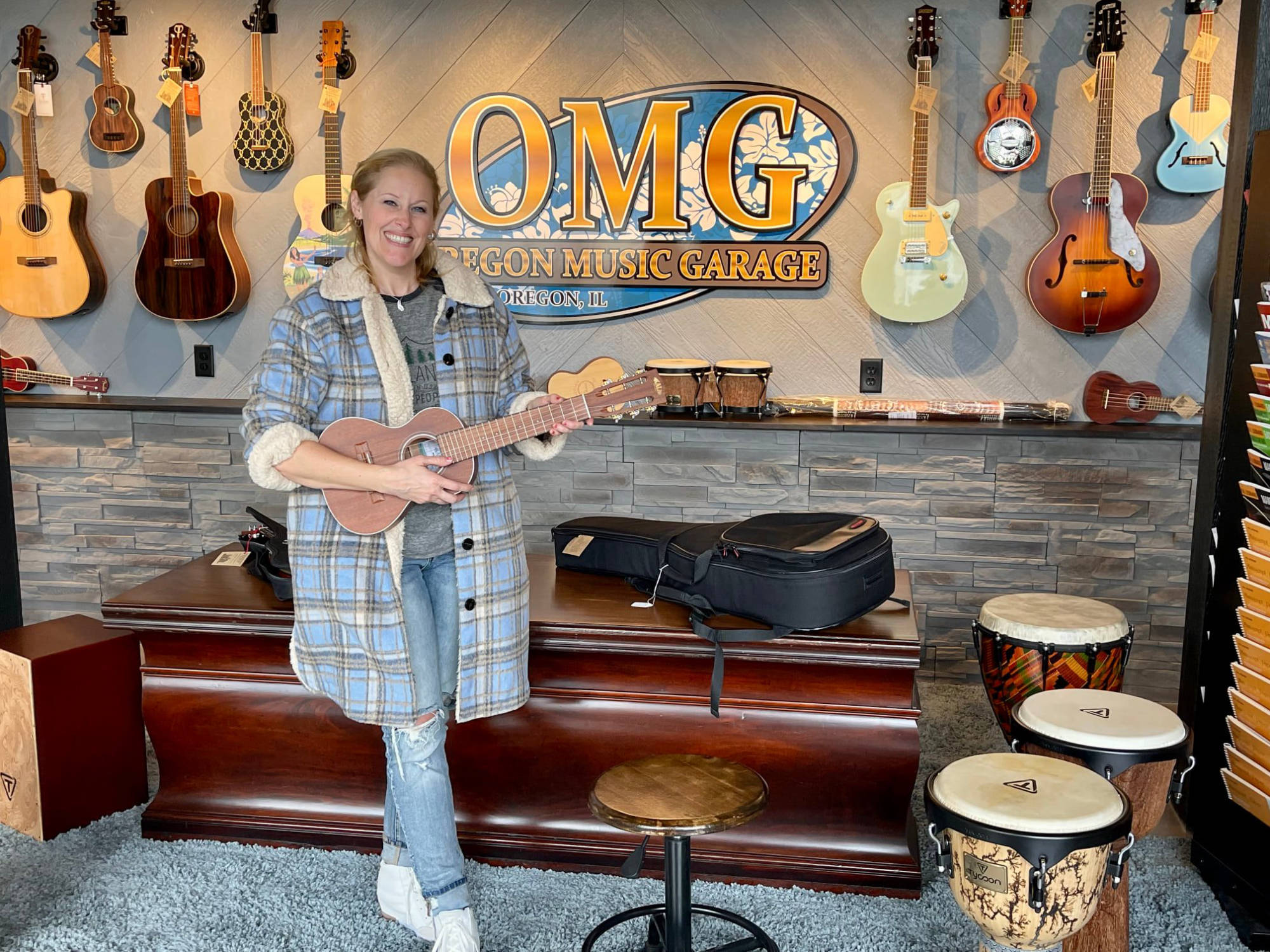 Kristen with Kala Brand Music Guitarlele