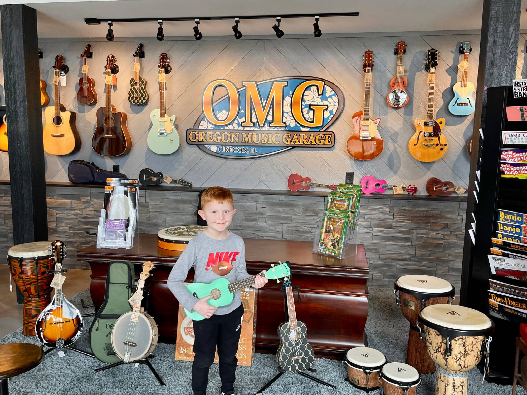 Landon's 1st Uke Kala Brand Music Shark Model