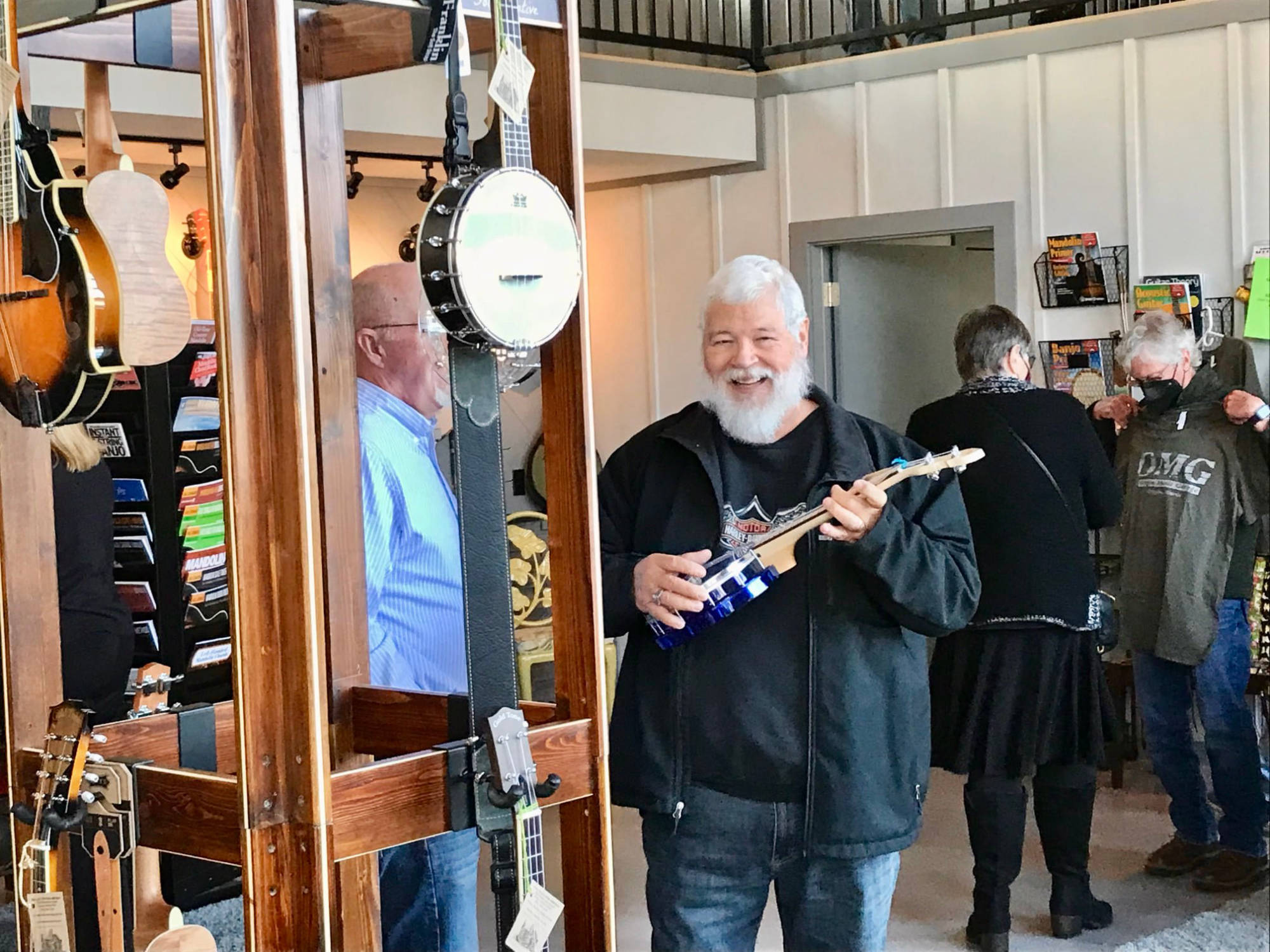 Local patrons having fun at Open House