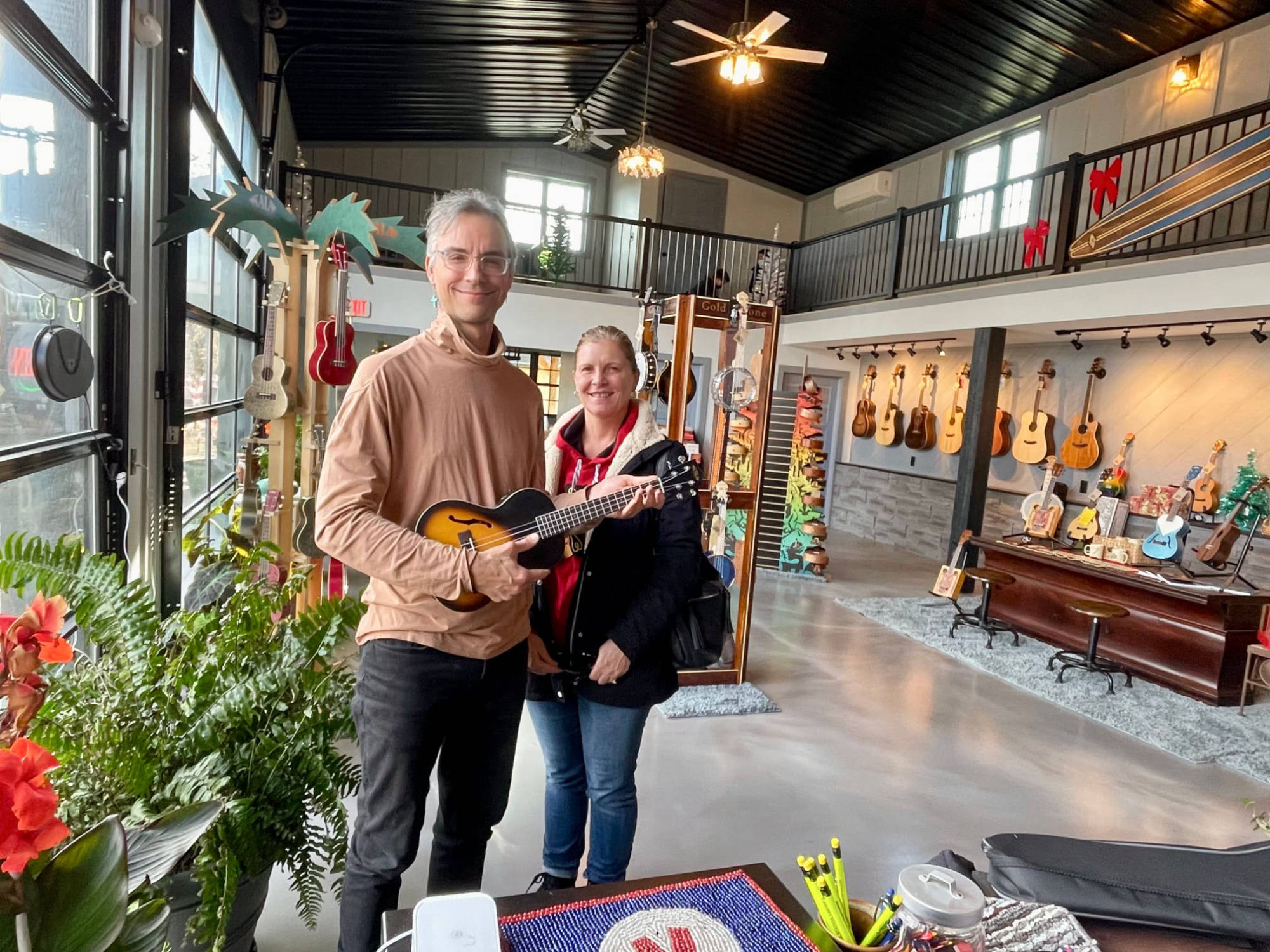 Michael with Kala Archtop Tenor