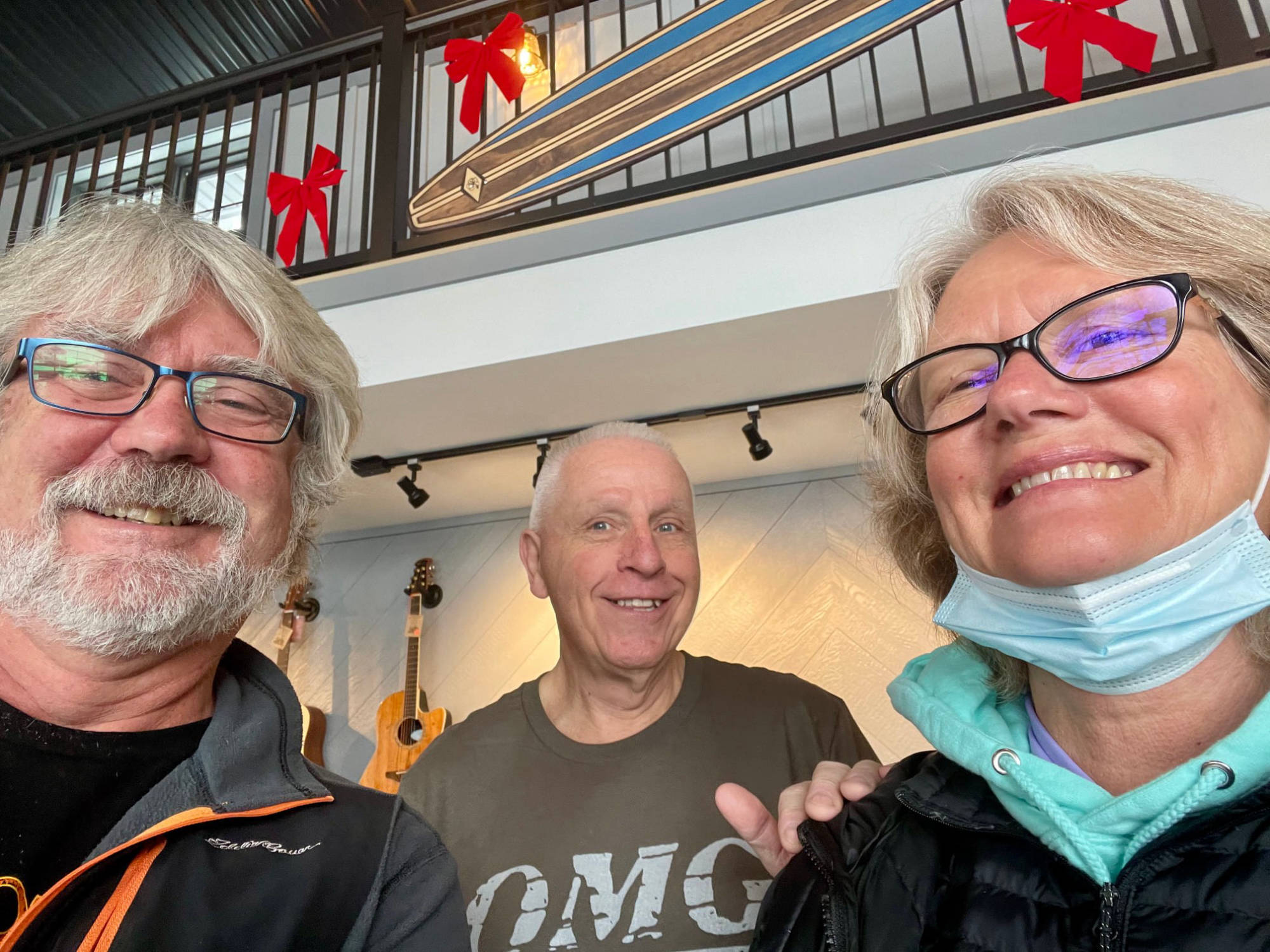 Owner John Lindhorst and friends