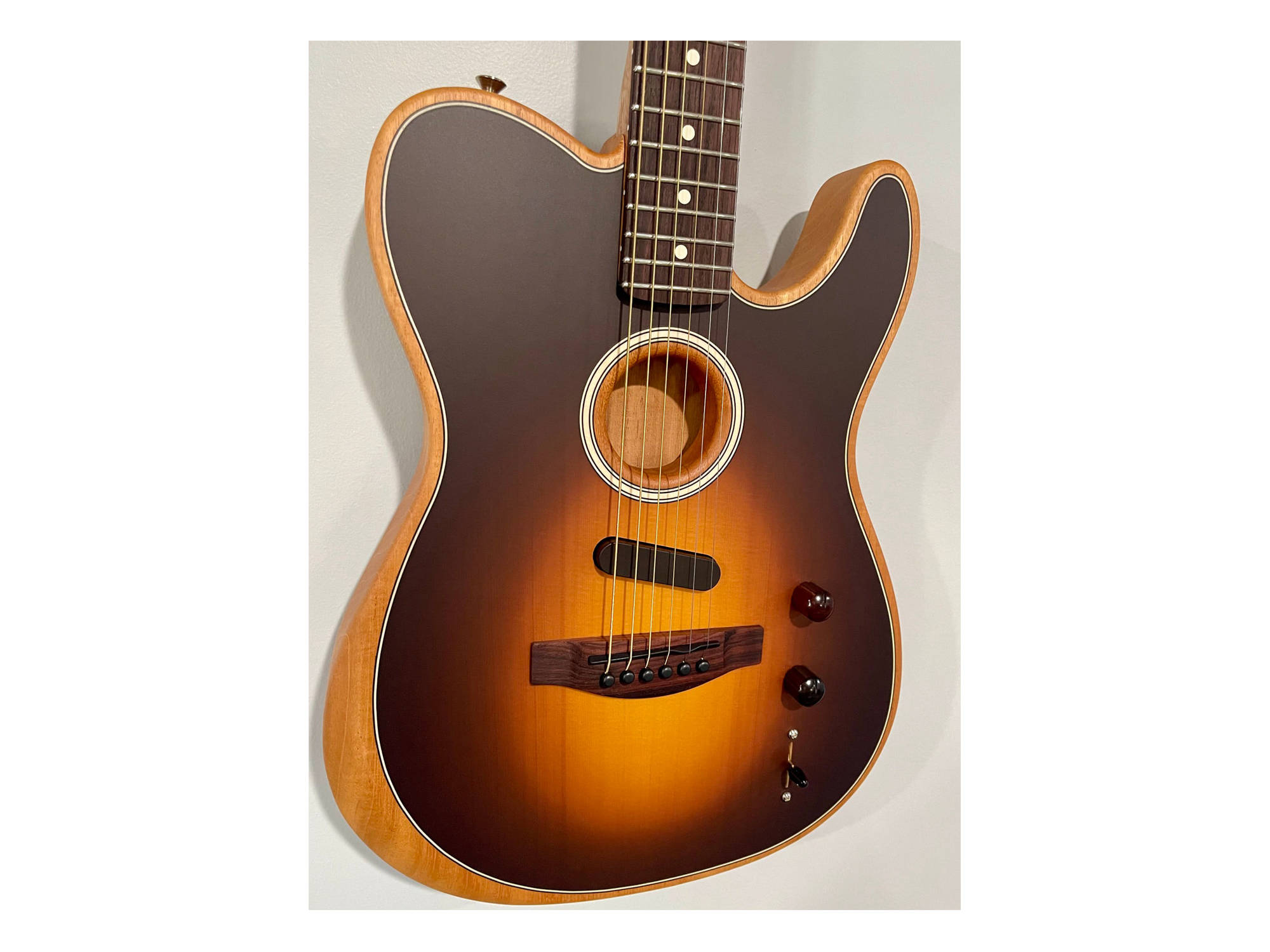 shadow burst acoustasonic guitar