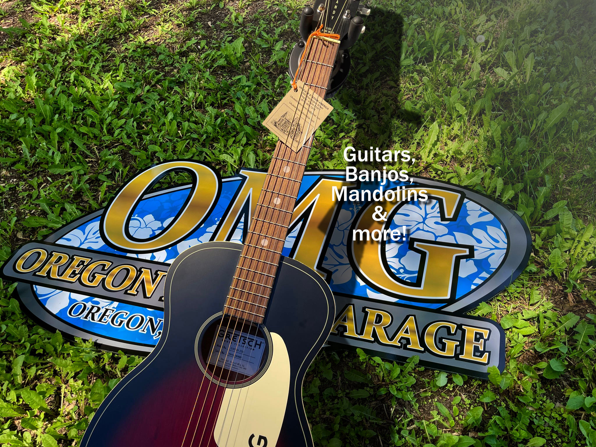 Dramatic photo of both music shops